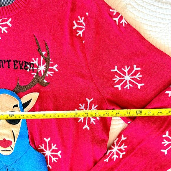 Alex Stevens Mean Girls Damian 100% Cotton Ugly Christmas Sweater Size XL - Picture 13 of 14